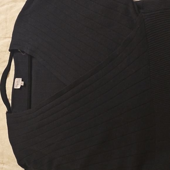 COZY CO. Black wrap sweater. Viscose 55% Poliester 30% Nylon 15% - Picture 13 of 14